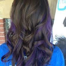 Opt for a short pixie cut and a mahogany color. Deep Purple Highlights In Brown Hair