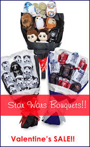 On Our Site Sale On Star Wars Plush Bouquets Valentine S Day Is Coming Up Soon Flowers Die Chocolates Melt Valentines Sale Plush Flower Cute Kids Fashion