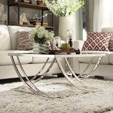 tribecca home anson steel brushed arch curved sculptural modern coffee table fiskos masalari ic mekan fikirleri tasarim