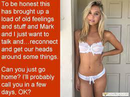 14,069 views, uploaded 7 years ago by sylvia386. Dirty Talk Ex Boyfriend Humiliation Sexy Memes Hotwife Caption 278945 He Is Feeling So Slutty Because Of Meeting Her Ex