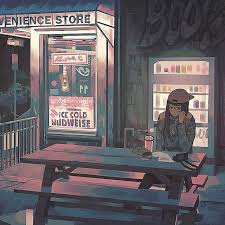 Convenience Store Digitalart Animestyle Animesketch Animedrawing Animegirl Photoshop Digitalillustrat Anime Scenery Art Inspiration Illustration Art