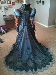 Back Of An Old Wedding Dress Repurposed In To A Witch Costume Dress Halloween Costume Witch Dress Diy Masquerade Party Outfit