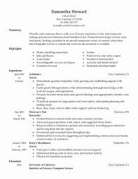 Resume Examples For Servers Beautiful Servers Samples No Experience Resumes Good Resume Examples Accountant Resume Resume Examples