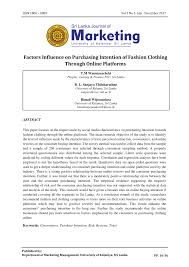 Pdf Factors Influence On Purchasing Intention Of Fashion Clothing Through Online Platforms Which fashion design university attracts you the most and what do you find most exciting about studying abroad in europe?