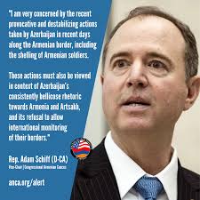 StopAliyev: Congressman Adam Schiff was the first U.S. House member to  condemn Azerbaijan's latest attacks against Armenia, as Congressional  concern grows regarding President Aliyev's march toward war: “I am very  concerned by