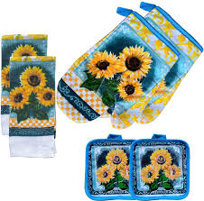 Maybe you would like to learn more about one of these? Buy Fstiko Rustic Sunflower Themed Kitchen Towel Set Includes 2 Pot Holders 2 Oven Mitt Heat Resistant Oven Gloves 2 Dish Towels Kitchen Linen Set Decoration Set Of 6 Piece Online In Turkey B08839zbnf