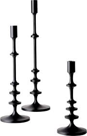 Black And White Candlesticks Allis Medium Black Taper Candle Holder Reviews In 2020 Black Candle Holders Candle Holders Taper Candle Holders