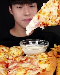 Cheese Pizza Mukbang ASMR Eating Video