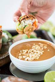 There are 18 calories in a 1/2 tablespoon of hoisin sauce. Hoisin Peanut Sauce 1 2 Cup Smooth Unsalted Unsweetened Peanut Butter 3 1 2 Tablespoons Lime Juice 3 Tablespo Jackfruit Vietnamese Summer Rolls Summer Rolls