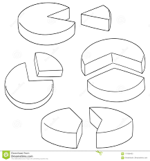 Vector Set Of Pie Chart Stock Vector Illustration Of Cute