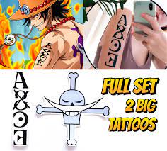 Stampede 6 trivia 7 references 8 site navigation momousagi is a slender woman with red lipstick, long curly black hair. Kostenloser Versand Portgas D Ace Tattoo Set Etsy