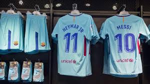 Nike camiseta fc barcelona 2018 fc barcelona away jersey 2017/2018. Barcelona 17 18 Away Kit Font Revealed Footy Headlines