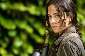 I saw it on set, some of the things. Alice Braga