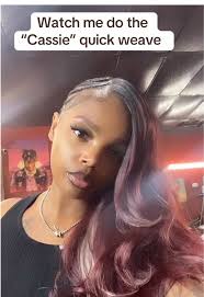 Cassie Braids Quick Weave Red