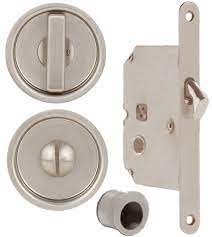 Offering many types of decorative door hardware including door levers, leversets, door handles and more for a new home or for home restoration projects. Round Stainless Steel Privacy Pocket Door Mortise Lock Doorware Com