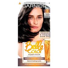 Black hair with highlights is when a lighter color is added to strands of the darkest hair color shade. Garnier Belle Color 1 Black Permanent Hair Dye Tesco Groceries