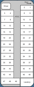 charter bus seating chart template seating chart template