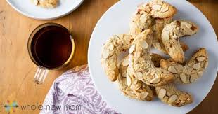 The cookies are delicate, so it is best to layer them between wax paper when storing and arrange on a platter in a single layer when serving. Almond Crescent Cookies Low Carb Vegan Option Whole New Mom
