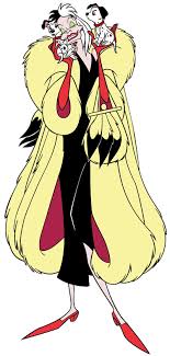 A pampered and glamorous london heiress. Cruella De Vil Disney Art Disneyland Disney Cruella