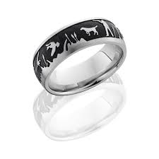 Duck Hunter Men S Wedding Band 8mm Scenic Ring Outdoors Wedding Hunting Dogs Cat Tails Rifleman Camo Wedding Rings Hunting Wedding Rings Titanium Wedding Rings