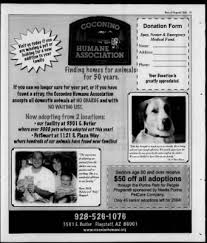 When you adopt a senior dog from us, you not only save that life, but you open up space in our shelter so we can save more dogs! Arizona Daily Sun From Flagstaff Arizona On October 29 2004 65