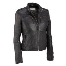 Black Rivet Tab Collar Lamb Scuba Jacket Leather Women Wilsons Leather Leather Jackets Women Jackets Leather Jacket