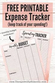 Printable Spending Log - Free Expense Tracker Template!