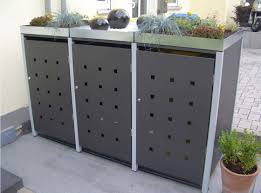 Wenn sie eine mülltonnenbox selber bauen möchten, benötigen sie am besten eine anleitung. Mulltonnenbox Quadra 3er