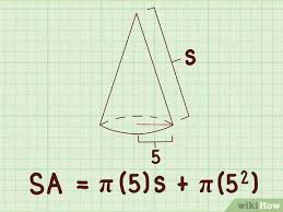Therefore, volume of cone= (1/3) × a × h. 3 Ways To Find The Surface Area Of Cones Wikihow
