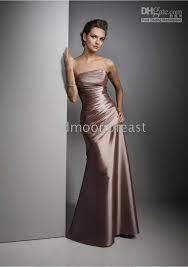 Simple Yet Elegant Bronze Gown Prom Dresses Taffeta Taffeta Bridesmaid Dress Gowns