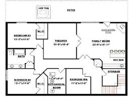 Once you determine how you want to use your space, you will need a detailed basement design. Open Basement Floor Plans Novocom Top