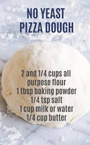 no yeast pizza dough recipe quick easy pizza dough bread recipes homemade easy pizza dough