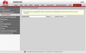 Huawei Hg8245 Screenshot Firmware Upgrade