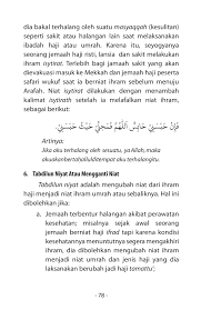 Nawaitu ghuslal jum'ati sunnatan lillaahi ta'aala. Buku Tuntunan Manasik Haji Membalik Buku Halaman 101 150 Pubhtml5
