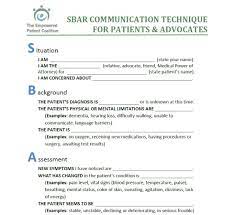 Inpatient Sbar Communication Form For Patient And Families Patient Engagement Communication Techniques Nursing Study