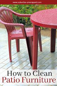 Every chair will come with cleaning instructions, so make sure you check those before beginning the cleaning process. How To Clean Patio Furniture And Enjoy Your Outdoor Space Clean Patio Cleaning Patio Furniture Plastic Outdoor Furniture