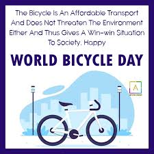 This day is observed to promote the use of bicycles and the several benefits that this activity brings. W83tojebb8ghrm
