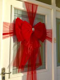 Deluxe Red Door Bow Christmas Door Bow Pre Made Door Bow Etsy In 2020 Door Bows Christmas Door Bow Christmas Door