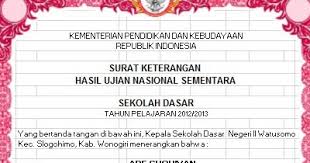 Surat keterangan hasil ujian tersebut dapat terbentuk secara otomatis. Contoh Format Blangko Skhun Sd Sementara Sekolahdasar Net