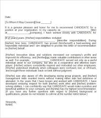 Recommendation Letter For Employment Template Letter Of Recommendation Writing Letter Of Recommendation Professional Reference Letter