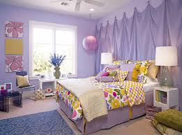 Girly Purple Pink And Yellow Bedroom For A Little Girl Love The Draping On The Wall Girl Bedroom Decor Teenage Girl Bedroom Designs Purple Bedrooms