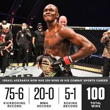 Get the latest ufc news, bios, fight stats, pictures, and more at ufc.com. Espn Mma On Twitter Israel Adesanya Hit The Wins Mark At Ufc253