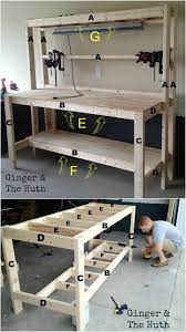 The first step in building this diy workbench is to confirm the size of the bench that suits your space. Ginger The Huth Diy Work Bench Diy Wood Workbench Building A Workbench Wood Workbench
