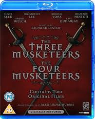 A young swordsman comes to paris and faces villains, romance, adventure and intrigue with three musketeer friends. The Three Musketeers The Four Musketeers Blu Ray United Kingdom