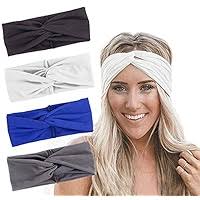 RIOSO Turban Headbands for Women Twisted Boho Headwrap Yoga Workout Sport  Thick Head Bands(4 Pack), D:4 pcs, One Size : Amazon.ca: Clothing, Shoes &  Accessories