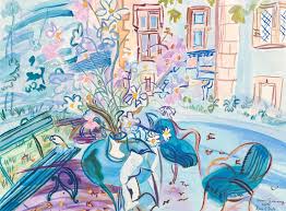 Notre Maison De Montsaunes After Raoul Dufy Alexis Genung Blue Line Arts In 2020 Raoul Dufy Art Famous Art