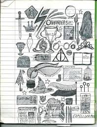 Harry Potter Disegni Di Harry Potter Idee Per Diario Simboli Harry Potter