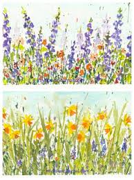 Atmospheric watercolour flower painting poppy field for beginners tutorial. Watercolor Field Of Flowers At Paintingvalley Com Explore Collection Of Watercolor Field Of Flowers