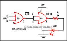 Design Of Basic Logic Gates Using Nor Gate Not Or And And Gates Logic Basic Gate