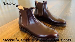 Meermin Chelsea Boots Review 101050 Dark Brown Calf E Youtube